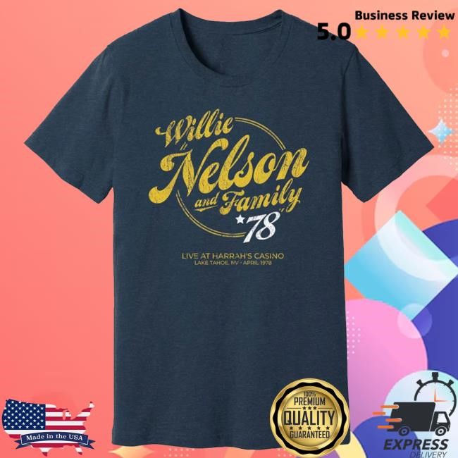 Willie Nelson - Willie Nelson & Family Live '78 New T-Shirt Willie Nelson Merch