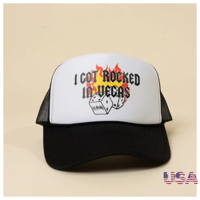 Tour Ready I Got Rocked In Vegas Hat Def Leppard Tour Ready I Got Rocked In Vegas Hat Def Leppard