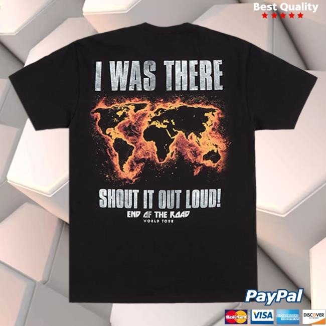 Kiss EOTR I Was There! Black Hot Shirt Kiss Band Official Merch Store