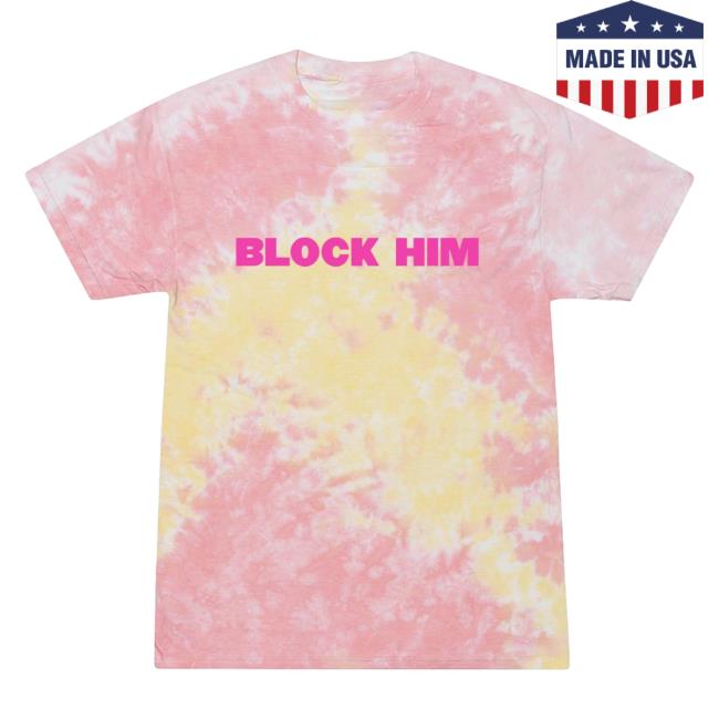 Official Call Her Daddy Apparel Clothing Store Shop CHD Merch Block Him Tie Dye Shirt 2023 Pink CallHerDaddy Tie-Dye