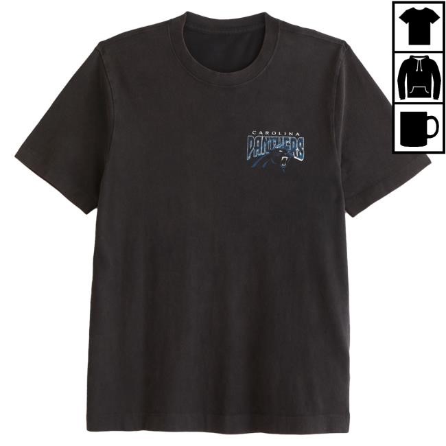Official Abercrombie And Fitch Apparel Clothing Merch Carolina Panthers Graphic New Shirt Abercrombie Store Shop