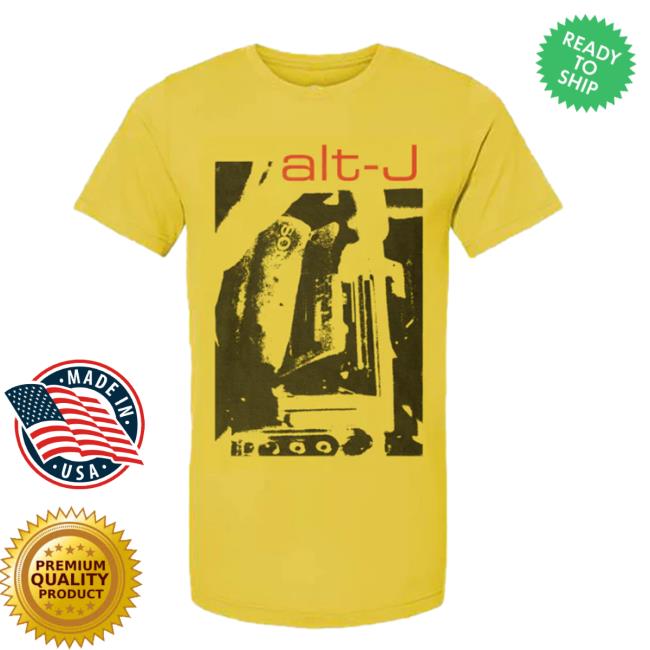Official Alt J Merch Yellow Tour Shirt