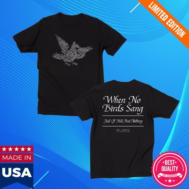 Official Full Of Hell Shop Merch Full Of Hell And Nothing Bird Black Shirt New