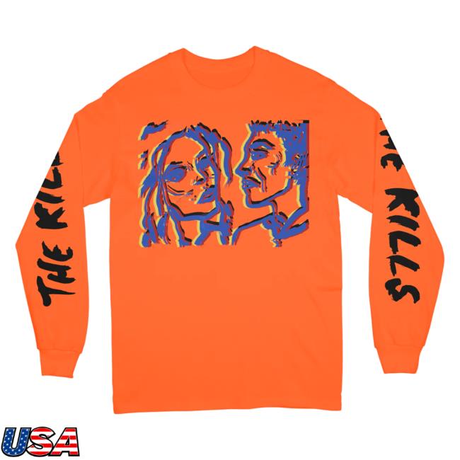 Official The Merch Collective The Kills Clothing Store Shop Orange Portrait Long-Sleeve TheKills