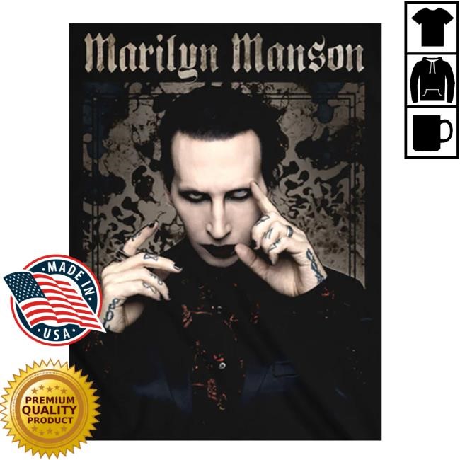 Marilyn Manson Pointing Black Tee Marilyn Manson Apparel Store