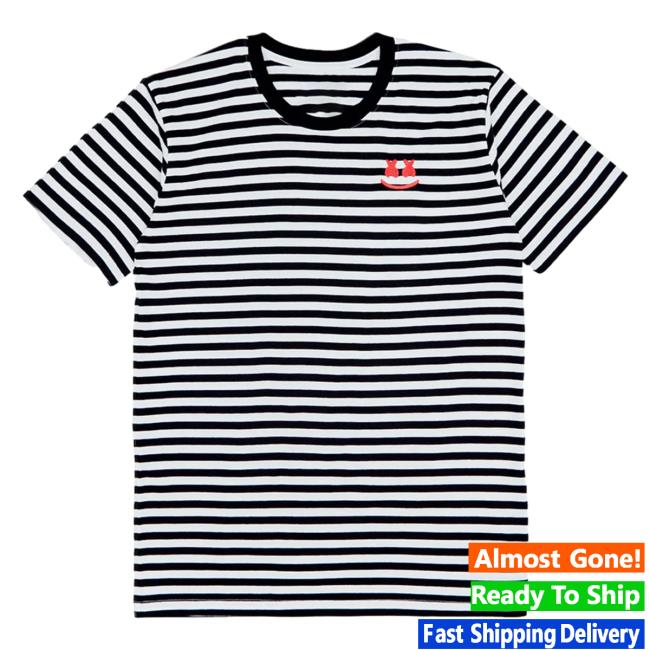 Official Marshmello Merch Store Marshmello Striped Smile Hot Shirt Marshmello Apparel Clothing Shop Marshmello