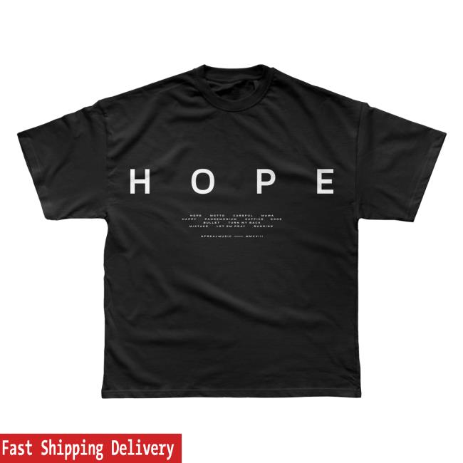 Official Nf Real Music Merch Store Hope T-Shirts Black Nfrealmusic Shop