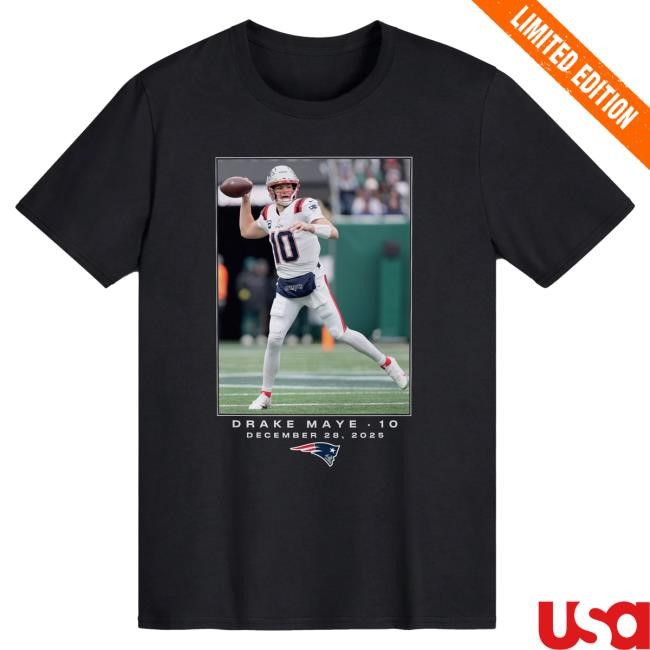 Drake Maye NFL Football NFL New England Patriots Graphic T-Shirt
