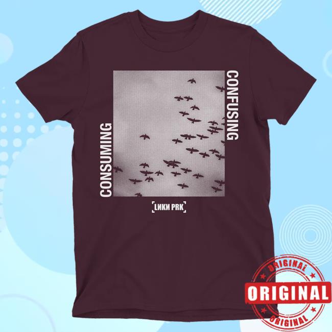 Official Linkin Park Merch Store Linkin Park Lp Consuming Confusing Maroon T-Shirts Linkin Park Apparel Clothing Shop LinkinPark