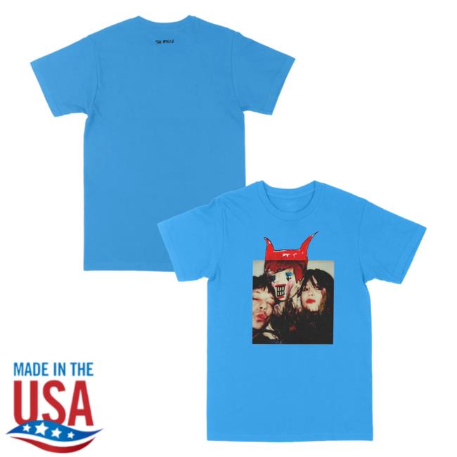 Official The Merch Collective The Kills Clothing Store Shop Blue Polaroid Shirts TheKills