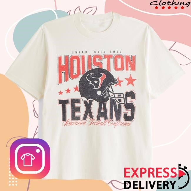 Official Abercrombie And Fitch Houston Texans Vintage-Inspired Graphic Top Shirt NFL by Abercrombie