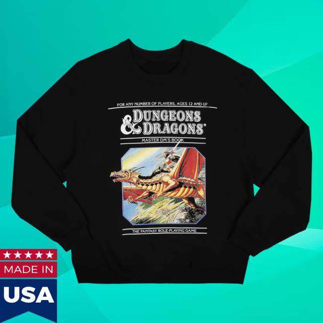 Heroes And Villains Clothing Store Merch Dungeons & Dragons Aster Dm's Book Art Sweatshirt HeroesandVillains