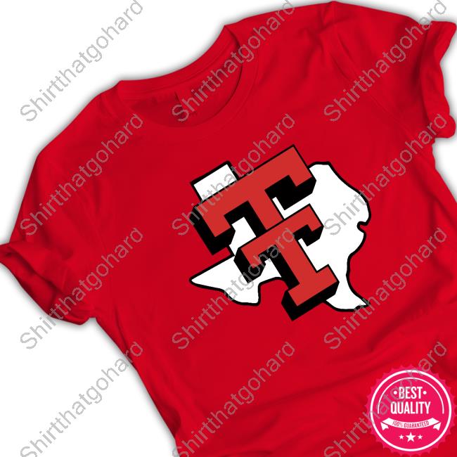Official Homefield Apparel Red Texas Outline Double "T" Tee Shirt