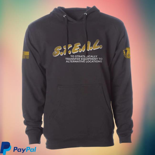 Official The Fat Electrician Merch Bunker Branding S.T.E.A.L. Hoodie Black