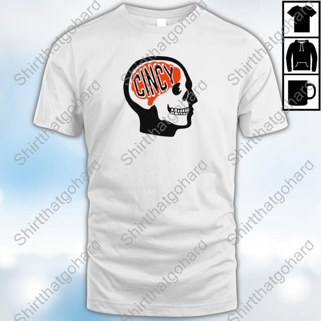 Official Glenn Goodberry Cincinnati Bengals Cincy Football On The Brain Tee Shirt