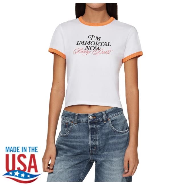 Official Taylor Swift Merch Store Shop I'm Immortal Now Baby Dolls Baby Tees TaylorSwift