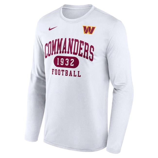 Nike Washington Commanders Burgundy Left Chest Wordmark Long Sleeve T-Shirt | Rally House Official NFL
