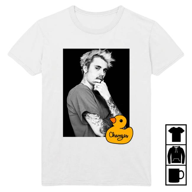 Official Justin Bieber Merch Store Shop Justin Bieber Changes Duck + Bear Photo Hot Shirt JustinBieber Apparel Clothing