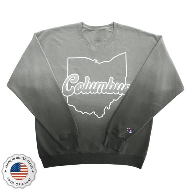 Official Ohio Clothing Merch Army Ombre Crew neck