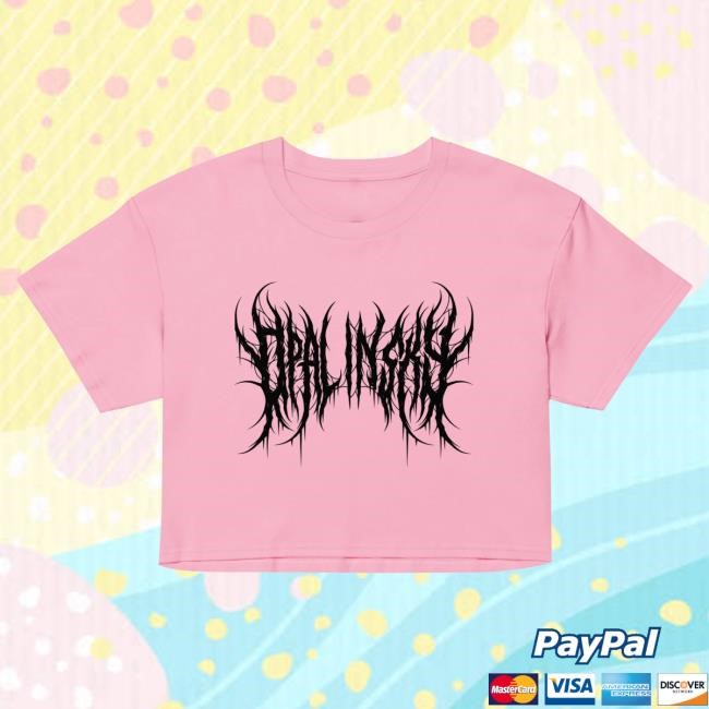 Opal In Sky “Pink Deathcore” Women’S Crop Top Hot Shirt