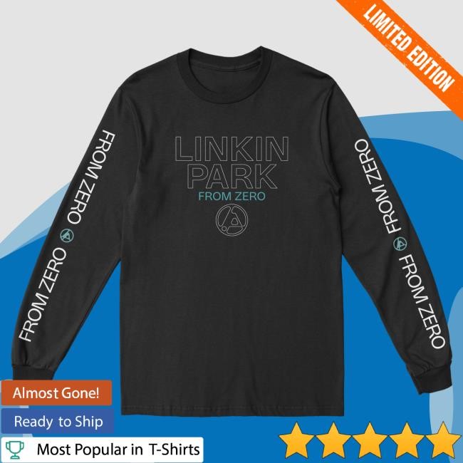 Official Linkin Park Merch Store Linkin Park From Zero Texture Black Long Sleeve Hot Shirt LinkinPark