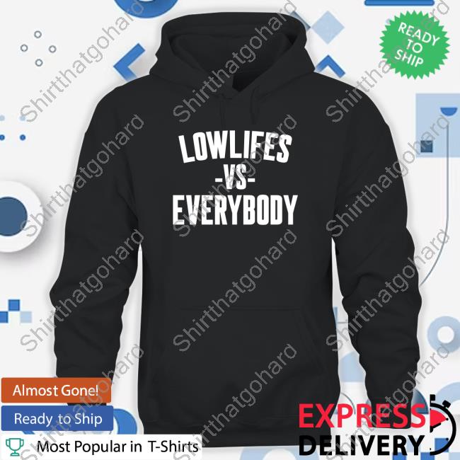Official Charlie Classic Lowlifes Vs Everybody T Shirt