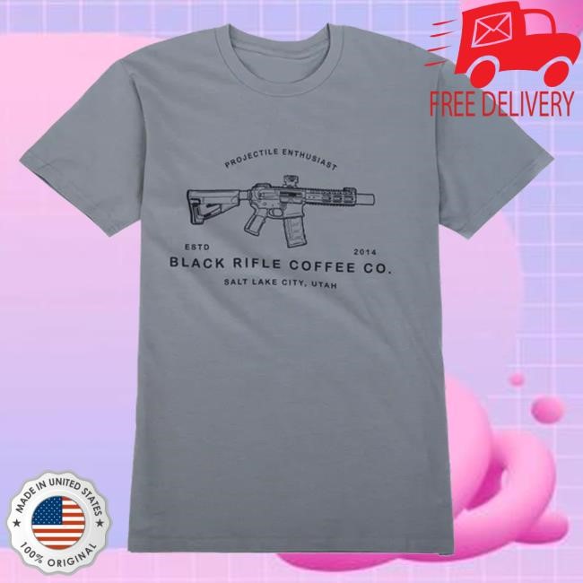 Official Black Rifle Coffee Store Shop Projectile Crew Shirts