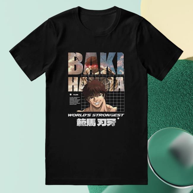 Yujin Clothing Baki Hanma World's Strongest Shirt New