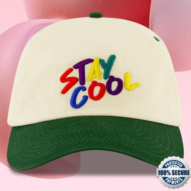 Official Stay Cool Clothing Store Staycool Art Hat (Forest Green/Cream) StaycoolNyc