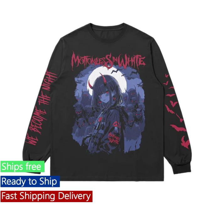 Official Motionless In White Merch We Become The Night Longsleeve