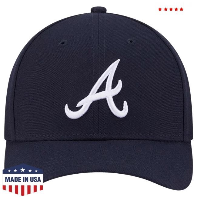 New Era Atlanta Braves 9FORTYM-Crown AC Player Cap MLB Baseball MLB New Era Atlanta Braves 9FORTYM-Crown AC Hat MLB Baseball MLB