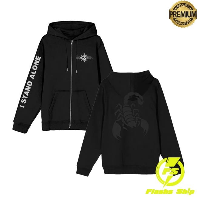 Godsmack I Stand Alone Scorpion Zip Hoodie Godsmack Merch