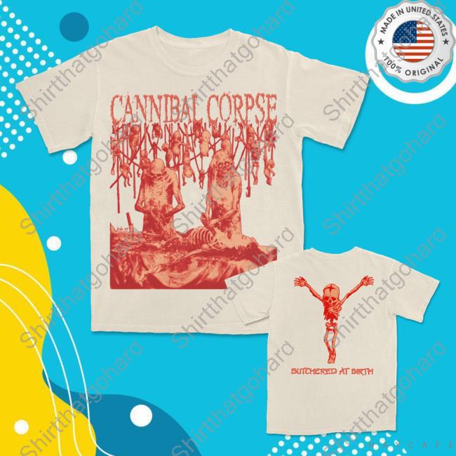 Official Cannibal Corpse Store Butchered At Birth Bootleg Tee Shirt