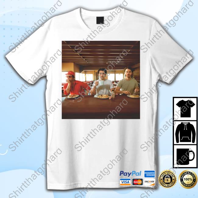 Official Jonas Brothers Tour Merch Waffle House Graphic T-Shirt