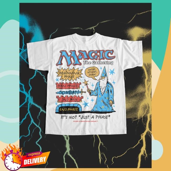 Official Wizard Of Barge Just A Phase Tees - Magic the Gathering Collection Wizardofbarge