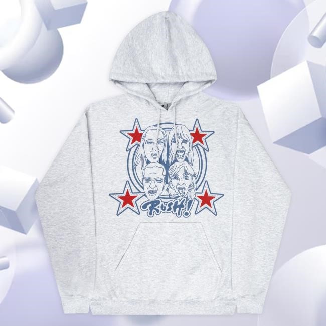 Rush! Faces & Red Starz LS Hoodie Måneskin Merch