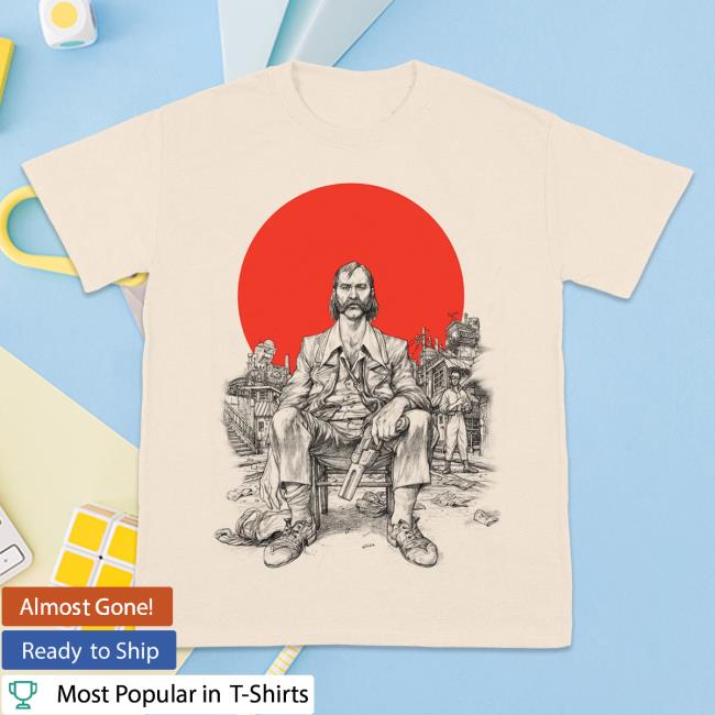Official Disco Elysium Merch Store Disco Elysium Tequila Sunset Natural Tee Discoelysium Shop