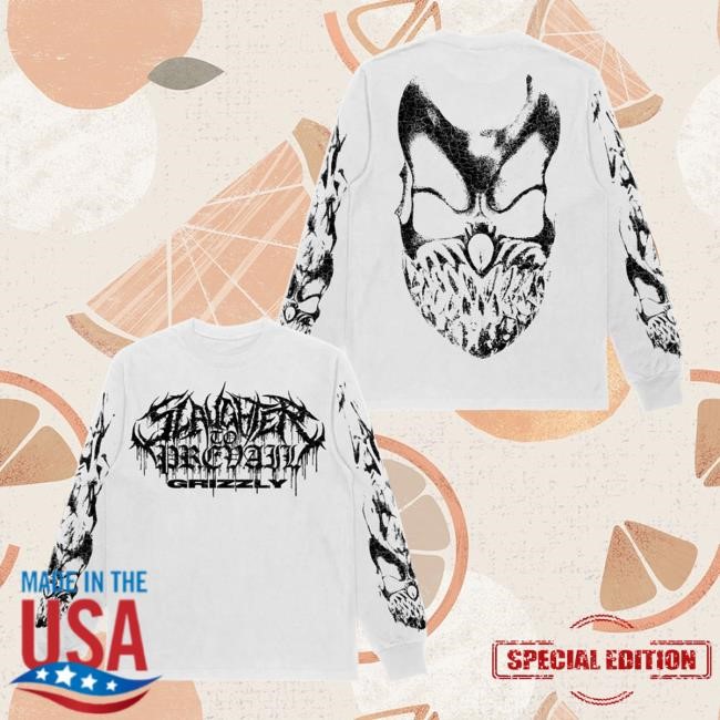 Slaughter to Prevail - White Flame Grizzly Tee Slaughter to Prevail Merch