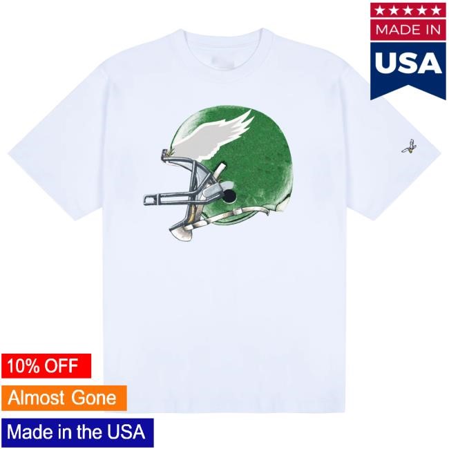 Official Golf Wang Merch Eagles Helmet Tshirt by Golf Wang x NFL