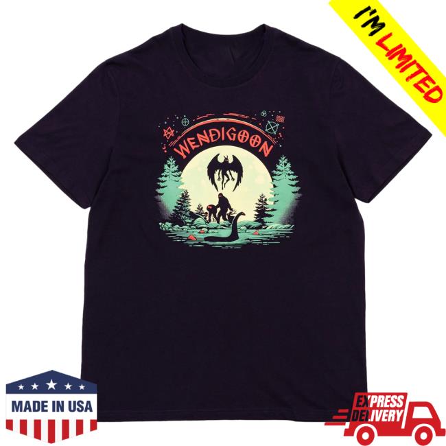 Official Wendigoon Merch Store Cryptids On Tour Popover Shirt