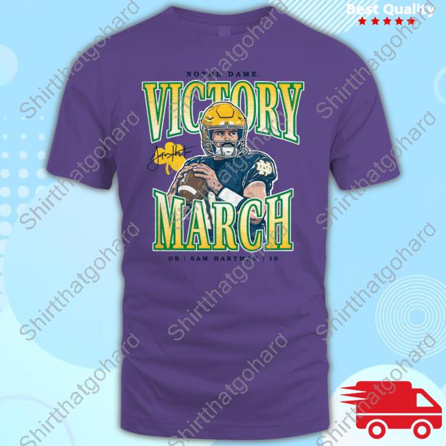 Notre Dame Sam Hartman Victory March Tee