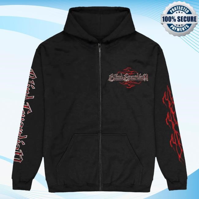 Official Nuclear Blast Merch Shop Blind Guardian Apparel Blind Guardian - The God Machine Cover - Zipper Pull Over Hoodie NuclearBlast