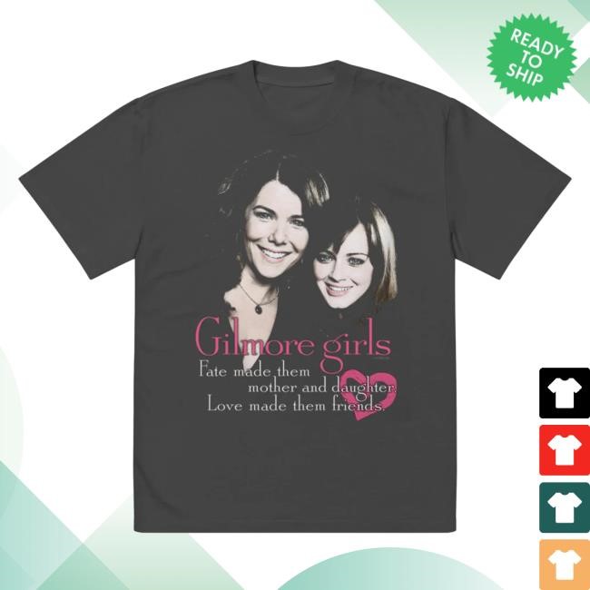Official Gilmore Girls Love Made Them Friends Oversized Faded Shirt