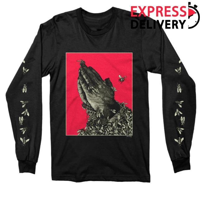 Official Deathwishinc Richey Beckett Merch "Worker Bees" Black Long Sleeve T Shirt