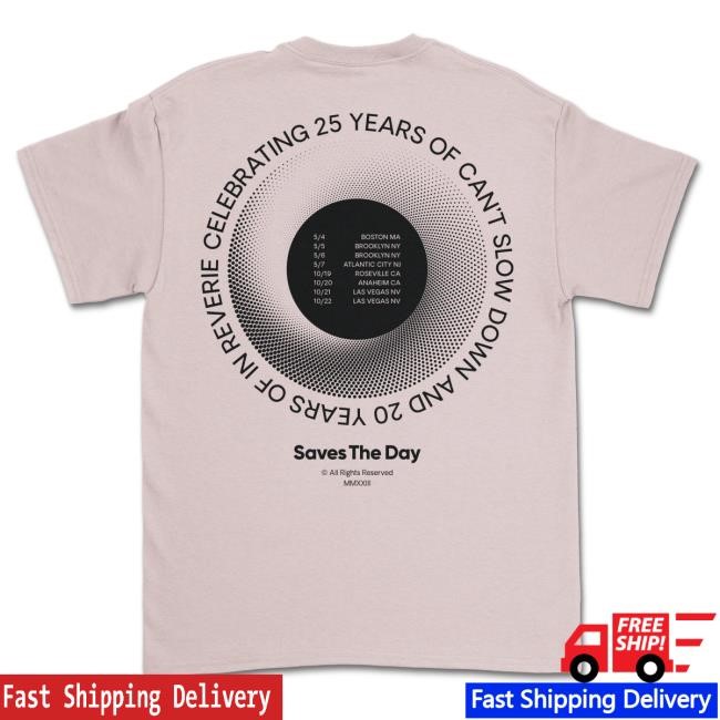 Official Saves The Day Merch Saves The Day 25 Years Attractive Shirt