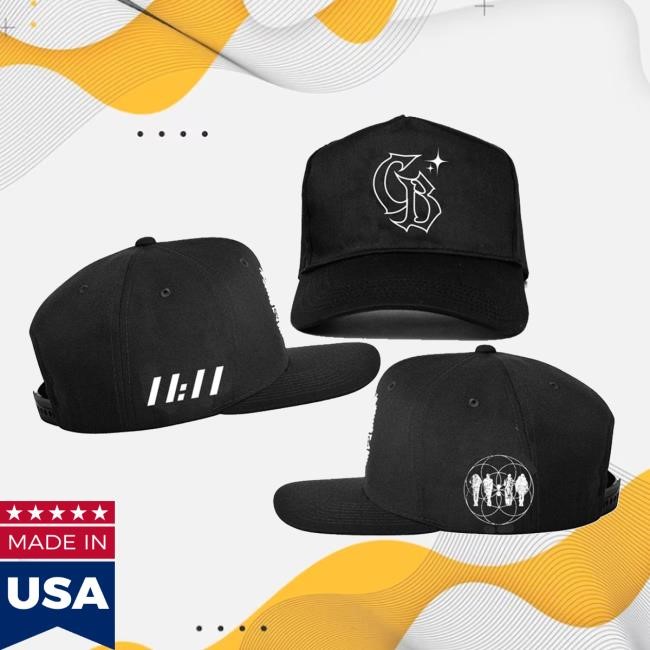 Chris Brown Official Merch Shop 11:11 Retro Hat - Black Chris Brown Store Merchandise Chrisbrownworldstore