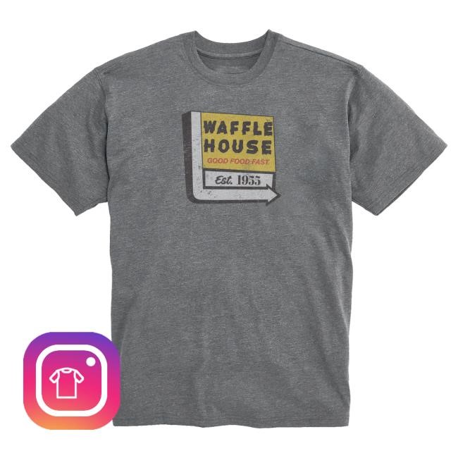 Southern Diner Style Waffle House Marquee Tee Onward