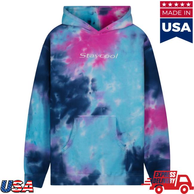 Official Stay Cool Clothing Store Staycool Logo Midnight Wash Dye Hoodie Multi StaycoolNyc