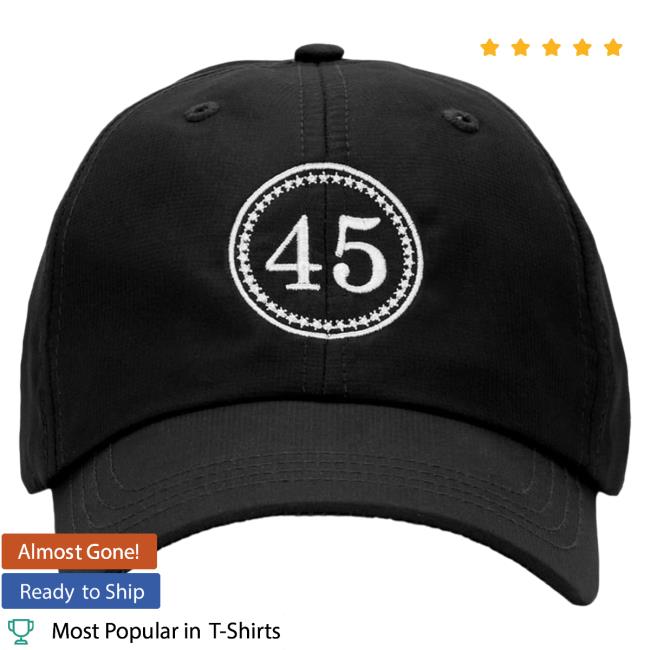 Official Donald Trump Merch Store Donald Trump 45 Cap – Black Donald Trump Apparel Clothing Shop DonaldTrump