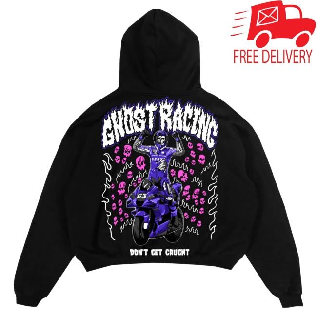 Official Ghost Racing Apparel Ghost Racing Purple Champion Ghost T-Shirts - Black